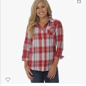Arkansas Razorbacks plaid butt nut with fold up sleeves